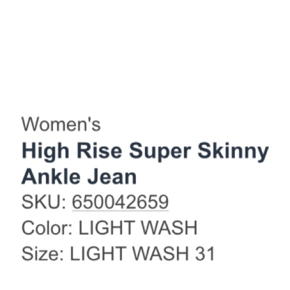 High Rise Super Skinny Ankle Jean - Picture 6 of 6